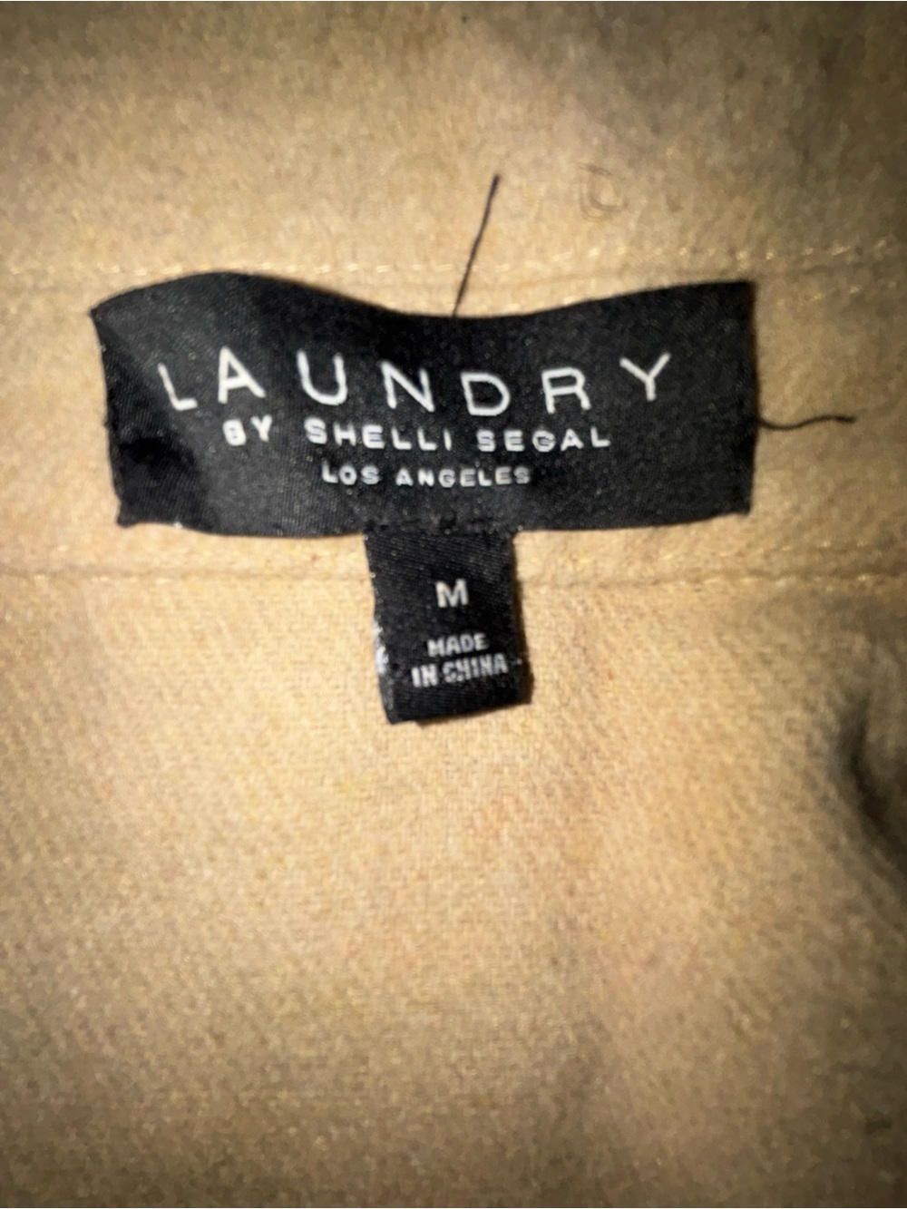 Laundry by Shelli Segal Cream Fringe Button-Front Top, Wool Texture! - Picture 5 of 8